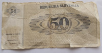 Bankovec za 50 tolarjev prodam
