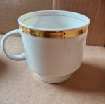 Bohemia porcelain: set 6 skodelic za kavo/čaj s krožnički in vrčkom za