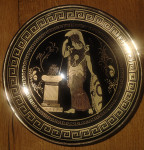 Grški okrasni kroznik 24k gold