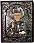 Ikona v kovini - sveti Nikolaj