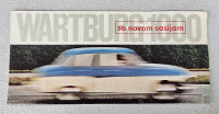 Katalog prodajnih brošura za originalni nemški avtomobil Wartburg 1000