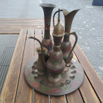 Orientalski set, servis iz medenine