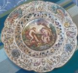 originalna zbirateljska stenska plošča - porcelan Capodimonte
