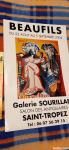 Plakat Beaufils St Tropez, Salon Antiquaires, originalni za 15 €