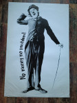 Plakat Charlie Chaplin NO MONEY NO PROBLEMS 60x90cm