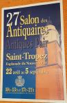 ZNIŽANO: Plakat St Tropez, Salon Antiquaires, razstava, iz leta 2004