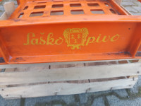 Plastičen zaboj LAŠKO PIVO oranžen