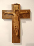 Razpelo križ Jezus rezbarjeno unikat ročno delo