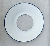Retro emajliran senčnik za luč / svetilko (premer 28,5 cm) - industrij