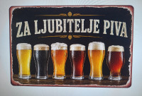 Retro kovinske table za ljubitelje piva!