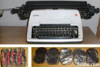 Retro - Pisalni stroj OLYMPIA + 5 pisalnih trakov