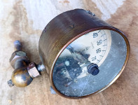 Stara merilna ura za temperaturo antique steampunk