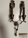 3 x Stenska svetilka, antična, starinska stenska luč. Applique