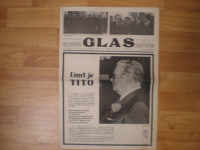 Tito - smrt - Časopis GORENJSKI GLAS /1/