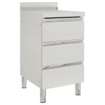 vidaXL Komercialna kuhinjska omarica s 3 predali 50x60x96 cm