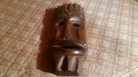 Afriška lesena dekorativna maska