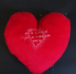 Blazina srček 18 x 18 cm, Za vedno si ujet v mojem srcu