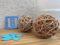 Ikea KITTE krogla, dekoracija iz ratana