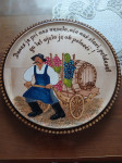 Lesen krožnik motiv trgatev za abrahama premer 33 cm