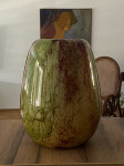 Prelepa steklena vaza, starinska, 30 cm