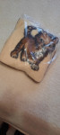 Prodam NOV volnen vzglavnik-blazino 36x36 z motivom muce za 20 EUR