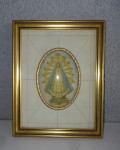 Slika Marije v okvirju velikost 22,5 x 18 cm