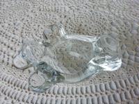Steklen pepelnik v obliki medvedka, vel. 13x10x6 cm