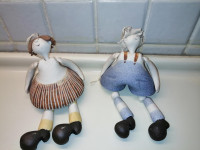UNIKATNE, porcelanaste figurice, 9 kosov