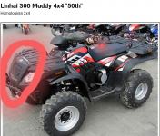 Sprednja platika - pokrov za Linhai Muddy 300 4x4 - Novo!!!
