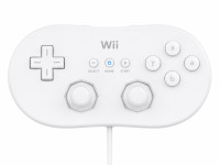 Obnovljen Nintendo Wii Classic Pro kontroler bele barve + 2 leti garan