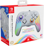 PDP žični kontroler Afterglow Wave sive barve za Nintendo Switch 1 & 2