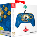 PDP žični kontroler Rematch Hyrule Blue barve za Nintendo Switch 1 & 2