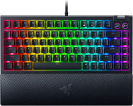 Razer BlackWidow V4 75% US žična tipkovnica črne barve z oranžnimi sti