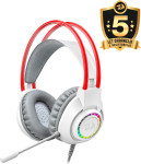Redragon Scream H231 RGB žične gaming slušalke bele barve - novo