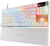 SteelSeries Apex Pro TKL Gen 3 brezžična igralna tipkovnica bele barve