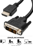 HDMI na DVI kabel 2m - novo