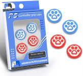 Mačje tačke štiri modro-rdeče silikonske kapice za Switch 2 & PS5 & PS