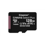Kingston spominska kartica 128GB Canvas Select Plus microSDXC Class 10