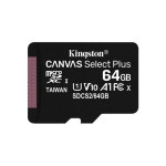 Kingston spominska kartica 64GB Canvas Select Plus microSDXC Class 10