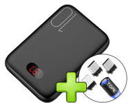 Mini prenosna baterija PowerBank, 10000 mAh, digitalni zaslon + Magnet