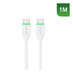 Rixus RX2015S USB Type-C/Type-C polnilni kabel 60W 1m White