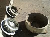 Elektromotor s prirobnico in ventilatorjem 0,54KW 2 komada