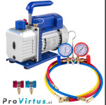 Vakumska črpalka (vakum pumpa  85L/min) + Manometer 2 smerna merilna