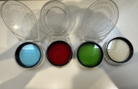 fotografski filtri 58mm rdeč, zelen, moder in nevtalen ugodno prodam