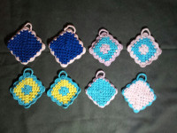 VINTAGE ROČNO KVAČKANE PRIJEMALKE