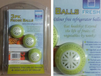 3 kroglice za hladilnik - odpravljajo neprijeten vonj, trajajo 60 dni