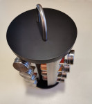 Začimbnik 16-delni črn na vrtljivem stojalu 20xh36cm/inox, steklo, NOV