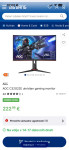 AOC C32G2ZE ukrivljen gaming monitor