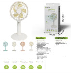 MULIN SRLS 2v1 Polnilni Ventilator 13cm USB-C