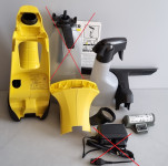 Rezervni deli za Karcher čistilec, baterija, steklenička z brisalcem